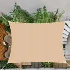 Водонепроникний затіняючий навіс-тент 2 х 3 м, тіньовий вітрило, бежевий