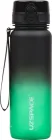 Пляшка для води UZSPACE Gradient 3053 800 мл Чорно-зелена (6955482334331)