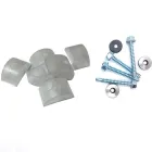 Кріплення для прозорого шиферу під хвилю з саморізом по металу - 100 шт