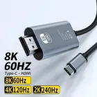 Кабель адаптер USB Type-C - HDMI 8K 60Hz M/M 2 м Black (TypeC-HDMI 8K2M)