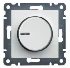 Світлорегулятор поворотний Lumina-2 Hager WL4010 (10 А, 60-600 Вт, 230 В) димер з підсвічуванням білий (10692)