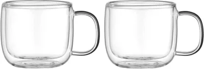 Набір чашок із подвійними стінками та ручками Ardesto 450 мл х 2 шт (AR2645BWH)