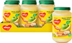 Упаковка дитячого пюре Milupa фруктового Банан, яблуко з печивом з 6 місяців 190 г х 6 шт. (5900852051555)