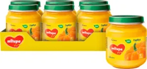 Упаковка овочевого пюре Milupa Гарбуз з 5 місяців 125 г х 6 шт (5900852030321)