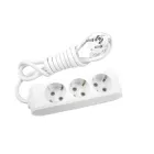 Подовжувач 3 гнізда 2м із заземленням і захисними шторками PANASONIC X-tendia, сірий (WLTB04322GR-UA)