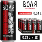 Упаковка енергетичного напою Моршинська Воля Середньогазованого 0.33 л х 12 шт (4820017002714)