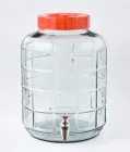 Бутель 20 л скляна з пластиковим краном GFVine (GL20C)