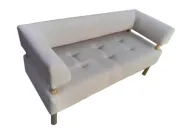 Офісний диван для очікування Стронг Букле150х60х80 коричнево-бежевий