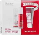 Набір для жирної та проблемної шкіри та шкіри з акне, Biotrade Acne Out 3 в 1 against acne