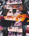 Алмазна мозаїка Origami Аніме: Наруто, сила очей 40х50 см (OD3272)