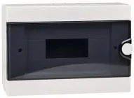 Розподільчий щит 12 модулів пластик 208х307х93мм навісний прозорі двері [A0270010006] Ubox АСКО