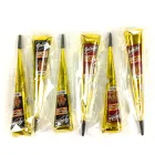 Набір хни для розпису тіла Golecha із 6 штук: 3 чорної та 3 коричневої (henna-set-6-black)