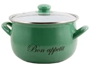Каструля Interos Bon appetit Малахіт 2234-G-51-22 22 см 5.1 л