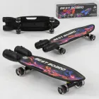 Скейтборд S-00501 Best Board з музикою і димом, USB зарядка, акумуляторні батареї, колеса PU зі світлом 60х45мм
