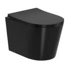 Унітаз підвісний Imprese JESS Rimless 48х37х37 см сидіння Duroplast Slim slow-closing чорний матовий