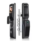 Електронний замок дверей NaviCat EF20-P з підтримкою програми TUYA камерою і Face ID Grey