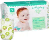 Підгузки Offspring Hairykiwi розмір S 3-6 кг 48 шт (9355465008216)