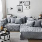 Покривало-накидка Руно VeLour Сіре 70х70 см Двостороннє Велюрове (Р7070.55_Grey)