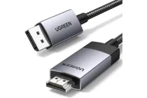 Кабель DisplayPort to HDMI Ugreen DP119 перетворювач 4k 60hz конвертор DP 1.2 to HDMI 2 м Black (15774)