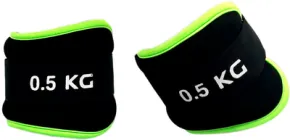 Обважнювачі EasyFit EF-1005-G 2 х 0.5 кг для ніг і рук Чорні з салатовим (56003363)