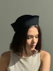 Панама матроса з розрізом літня D.Hats із натуральної бавовни колір чорний 57-58