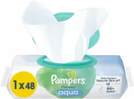 Дитячі вологі серветки Pampers Harmonie Aqua 48 шт (8006540458563)