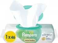 Дитячі вологі серветки Pampers Harmonie New baby 46 шт (8006540815885)
