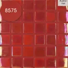 Мозаїка Аквамо червона, перламутрова PL25321 Red 31.7х31.7 скляна для душової, кухні, хамама, басейну
