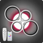 Люстра світлодіодна 517 Dlight 3color з пультом 80Вт Чорний (01642)