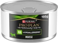 Вологий дієтичний корм для дорослих собак та цуценят Purina Pro Plan Veterinary Diets HA Hypoallergenic для зниження ознак інгредієнтної та нутрієнтної непереносимості, мус 195 г х 24 шт (7613287862334)