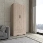 Шафа розстібна в спальню Moreli ST-0002 з ящиками штангою Ш1000*В2200*Г520мм Дуб Сонома