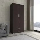 Шафа розстібна в спальню Moreli ST-0002 з ящиками штангою Ш1000*В2200*Г520мм Венге Темний