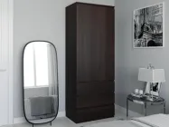 Шафа розстібна зі штангою Moreli FS-211на 3 ящики Ш803*В2117*Г502мм Венге Темний