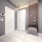 Шафа розстібна в спальню Moreli ST-0009 на 2 двері з трубою Ш1000*В2200*Г520мм Білий