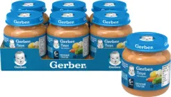 Упаковка пюре гомогенізованого Gerber Овочевий салатик для дітей з 6 місяців 130 г х 6 шт (7613287348265)