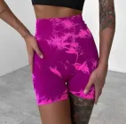 Жіночі велосипедки пуш ап мармурові розмір S (1376-pink2-S)