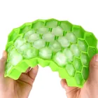 Силіконова форма для льоду з кришкою формочки силіконові форми соти Зелений MSFL-G