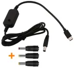 Кабель-адаптер Type-C PD на DC (5.5×2.1) тригер з регулюванням напруги 5V 9V 12V 15V 20V для роутера та іншої техніки