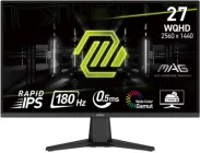 Монітор 27" MSI MAG 275QF - 2K QHD Rapid IPS / 180Hz / 0,5 мс GtG / 8-Bit + FRC / sRGB 101% / Adaptive-Sync / G-Sync Compatible / HDR Ready