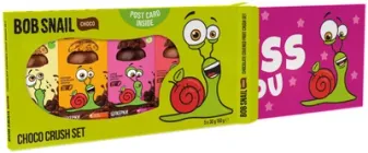 Набір цукерок Bob Snail Ягідно-фруктових в шоколаді 30 г х 5 шт (4820219347903)