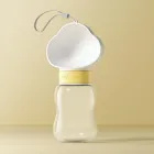 Портативна пляшка поїлка для води для собак і кішок похідна напувалка прогулянкова переносна Контейнер для корму та води для домашніх тварин Дорожня миска для води PLK-S-W