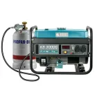 Генератор Könner & Söhnen газово-бензиновий KS 3000G, 230В, 3.0кВт, ручний запуск, 45.4кг (KS3000G)