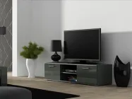 Тумба під телевізор CAMA SOHO 140 S-4 модерн Сірий мат/Сірий глянець