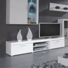 Тумба під телевізор CAMA Samba (reg8) Білий мат/Білий глянець