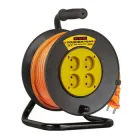 Подовжувач 40м на котушці, 3,5кВт, 2х1,5мм² помаранчевий кабель