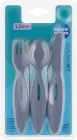 Набір столових приборів Canpol babies виделка + ніж + ложка Блакитний (31/418_blu)