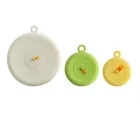 Набір силіконових кришок для зберігання продуктів герметичні багаторазові 3 шт (603)