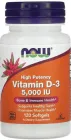 Вітамін Д3 Now Foods Vitamin D3 5000IU 120 sgels