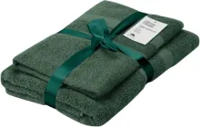 Набір 2 махрових рушники Ardesto Splendid для ванної 70x140 + 50x90 см Зелений (ART2359GE)