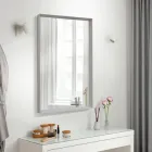 Дзеркало настінне ART-COM в пластиковій рамі Техас 1200х600 мм Біле (Техас Білий ROZ6400099168)